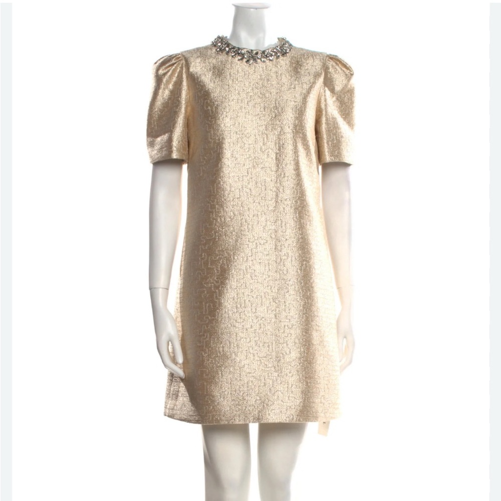Zimmermann Gold Shift Dress